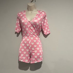 Heart Romper pajamas